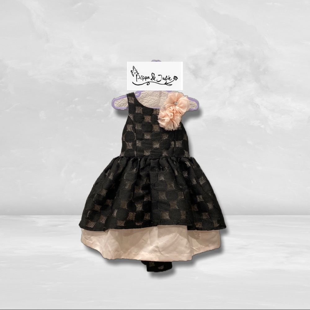 Black Lace Overlay Pippa & Julie Sleeveless Dress